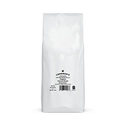 Cameron's Organic French Roast Whole Bean Coffee, 4 Pound