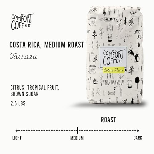 Mt. Comfort Costa Rica Medium Roast Coffee - 2.5lb Whole Bean
