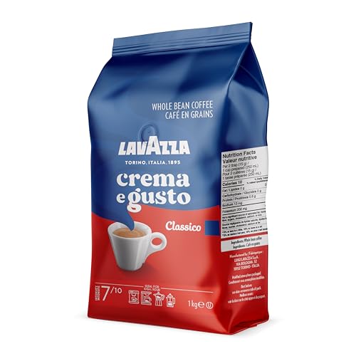 Lavazza Crema e Gusto Whole Bean Coffee, Medium Roast, 2.2 lb Bag