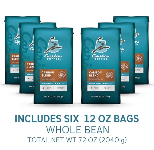 Caribou Coffee Medium Roast Whole Bean 72 Ounces