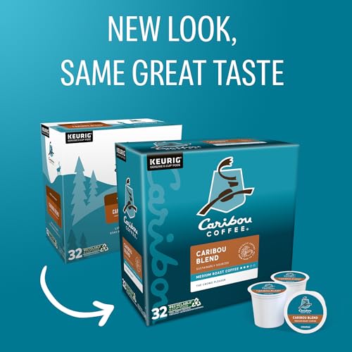 Caribou Coffee Keurig K-Cup Pods, Medium Roast, 32 Count